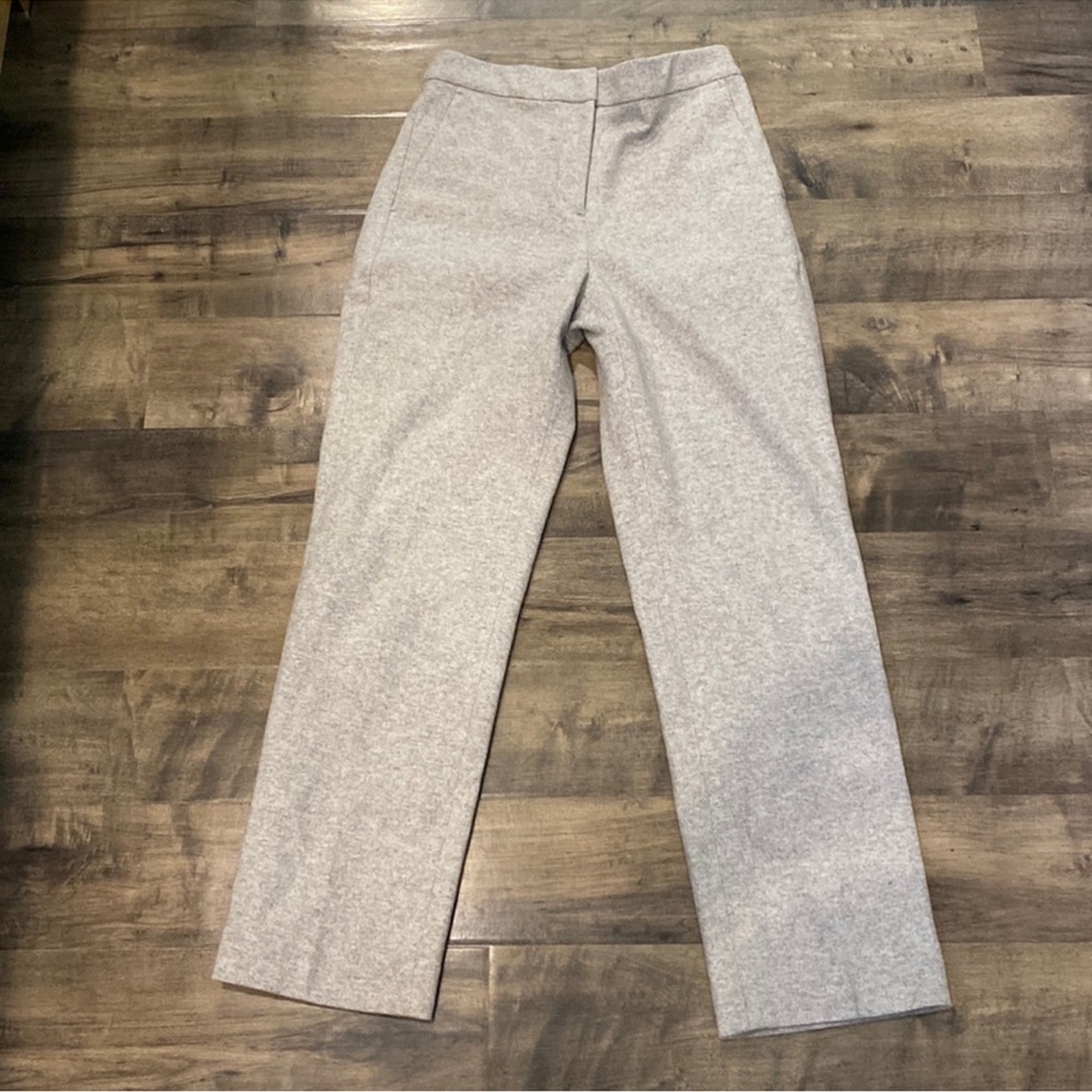 J. Crew Mario Bellucci Pull-on straight-leg pant in Italian knit wool